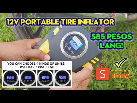 585 Pesos lang! Portable Tire Inflator Air Compressor Review | Ang Lakas ng Inflator na Ito!