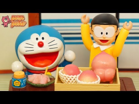 桃の美味しい季節です♪ドラえもんへ届いたサマーギフト / Summer gift arrived to Doraemon