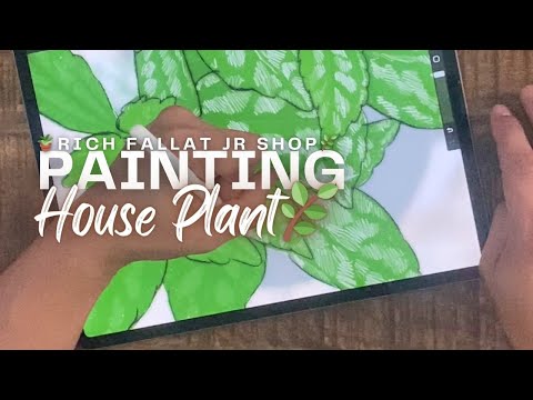 Painting a House Plant