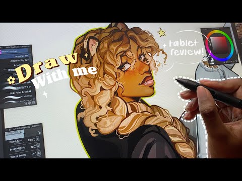 🐯Draw with me: Tablet review // XPPEN ARTIST 22 2nd GEN ✿