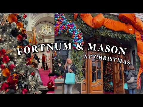 Fortnum & Mason at Christmas 🇬🇧🎄 where royals shop - UK's most expensive store