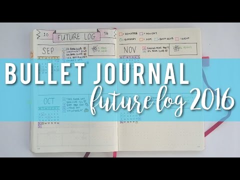 FUTURE LOG SETUP | Bullet Journal | Sam Granger