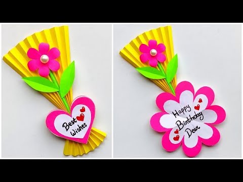 DIY Happy Birthday greeting card 2023 / Easy and Beautiful Birthday card making