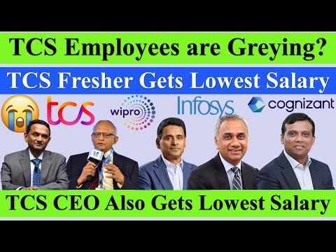 TCS Freshers and CEO gets LOWEST Salary among Infosys, Wipro, Cognizant, TechM 😢😭 Sad Reality of IT