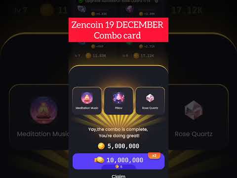 ZENCOIN 19 DECEMBER COMBO CARD