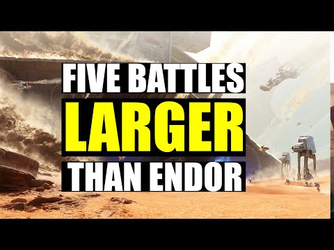 Five Battles LARGER than Endor (Legends + Canon)