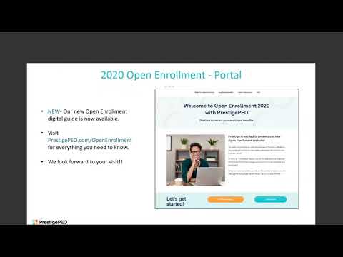 Open Enrollment 2020, and a Look at the PPP Loan Forgiveness Report from PrestigePEO