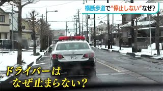 歩行者が優先なのに…横断歩道で”停止しない”のはなぜ？