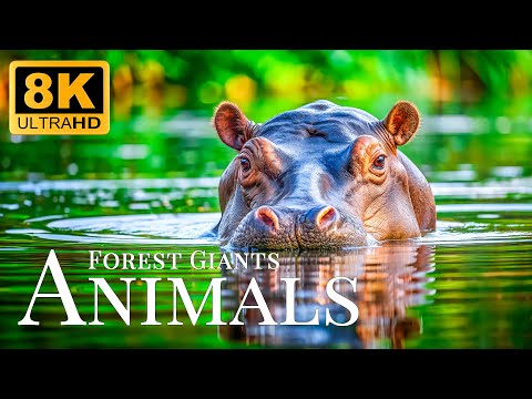 Animals Forest Giants 8K ULTRA HD🐾Relaxing Animal Watching Movies With Soft Music