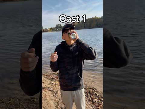 Chugging a Sprite Cranberry Every Cast until we Catch a Fish! #funny #lebron  #fish #spritecranberry