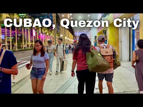 CUBAO, QUEZON CITY Walking Tour | Christmas in Araneta City’s Streets & Shopping Malls | Philippines