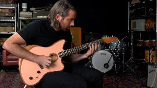 Nathaniel Murphy Plays New Order's "Blue Monday" Shell Pink Fender Acoustasonic Jazzmaster