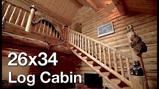 26x34 Log Cabin, Swiss Chalet