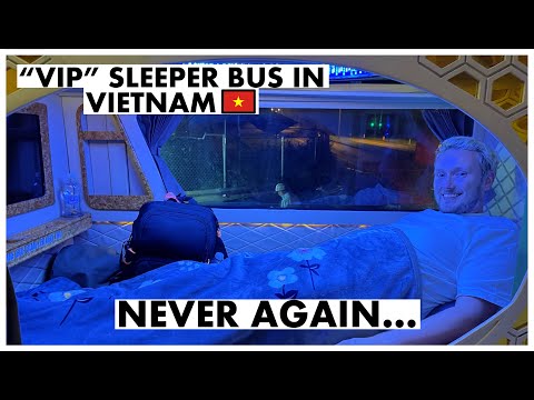 We don't EVER want to get a sleeper bus in Vietnam after this... ("VIP" sleeper bus: Hanoi to Sapa)