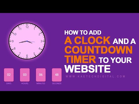 How To Add Clock and Countdown timer to Your WordPress website