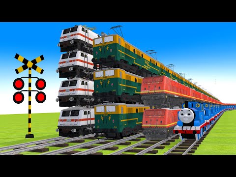 【踏切アニメ】あぶない電車 9 TRAIN And Thomas 🚍 Fumikiri 3D Railroad Crossing Animation #1