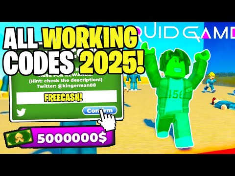 *NEW* ALL WORKING CODES FOR SQUID GAME IN 2024! ROBLOX SQUID GAME CODES