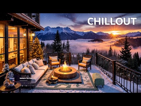 Beautiful Chillout Lounge Music for Relax ☀ Great Winter Vacation at a Mountain House after Sunset