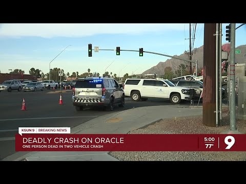 One dead after two-vehicle collision on Oracle Road