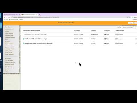 How to access recordings / videos in Blackboard