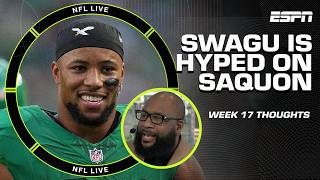 Swagu 'CAN'T SAY ENOUGH' about Saquon Barkley 🔥 + Schefty on Eagles QB situation 👀 | NFL Live