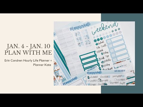 Plan With Me | Jan. 4 - 10th | EC Hourly + Planner Kate