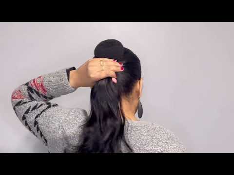 Oily hair sleek bun hairstyle | Sleek bun hairstyle #hair #hairstyle #hairstyles