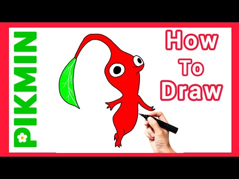 How to draw Red Pikmin | Easy step by step tutorial | @digitalcreativeworld123