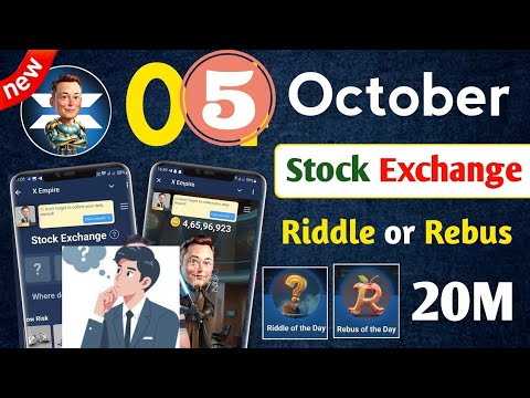 4 October x Empire Daily Investment Funds | X Empire Daily Combo Today | Riddle and Rebus of the day