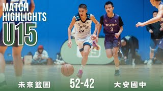 未來籃圖 vs 大安國中｜U15組一｜全場精華 Dec 22