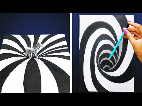 Optical Illusion Art Ideas That Trick Eyes!