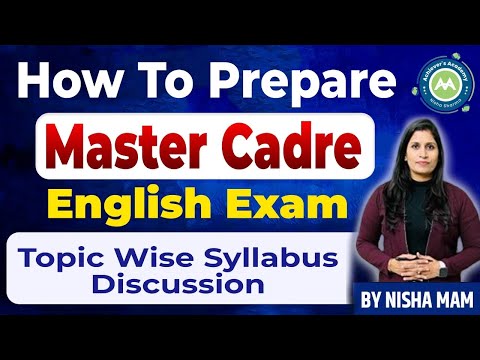 Punjab Master Cadre Exam English Subject special Section Discussion By NIsha Sharma