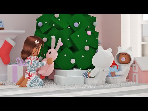 CHRISTMAS DAY FAMILY HOME VIDEO | Bloxburg Family Roleplay