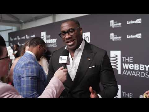 Shannon Sharpe on the Red Carpet at the 28th Annual Webby Awards #Webbys