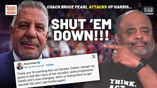 Shut His A$$ Down! Roland BLASTS Auburn Basketball Coach Bruce Pearl For Kamala Harris Attack