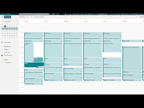 Use Time Blocking for Productivity in an Outlook 365 Calendar