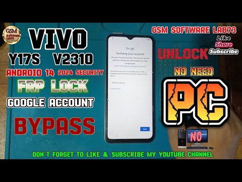 All Vivo Android 14 Frp Bypass 2025|Settings Not open|vivo Y17S Frp Unlock Without PC