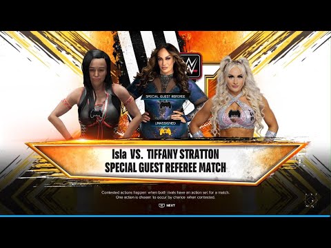 AWA Wrestling: Isla vs Tiffany. Special guest refaree (Nia Jax)