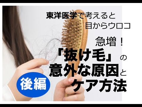 【後編】急増「抜け毛」の意外な原因とケア方法〜東洋医学で考えると目からウロコ〜