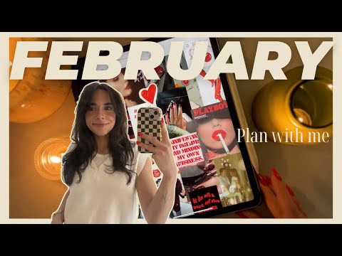 FEBRUARY PLAN WITH ME ✨ digital plan with me for a new month, good notes 6 on IPad