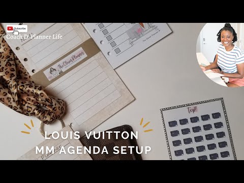 Louis Vuitton MM Agenda Set Up| 2022 LV Planner