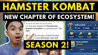 HAMSTER KOMBAT NEW CHAPTER OF ECOSYSTEM! SEASON 2 IS COMING AND NEW UPDATE OF DASHBOARD AND GAMES