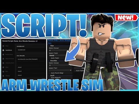 Arm Wrestling Simulator Script GUI (AUTO FARM, PET DUPE, INSTANT MUTATE) *PASTEBIN 2024*