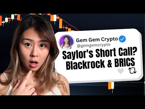 Michael Saylor’s Call to Short MSTR? Blackrock’s Bitcoin ETF Inflows & BRICS on Crypto! @Purse_Plus