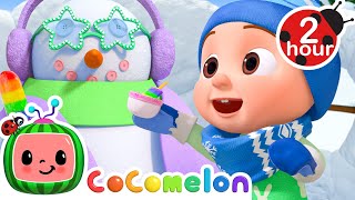 Snowman Animal Tea Party ☃️ CoComelon JJ's Animal Time | Nursery Rhymes & Kids Songs | After School