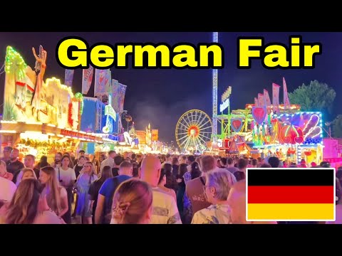 Duesseldorfer Fair and Fireworks /Rheinkirmes und Feuerwerk 2024