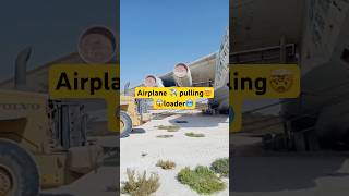 Airplane ✈️ pulling with wheel loader #shorts #ytshorts #yttrending #viralvideo #trending#automobile