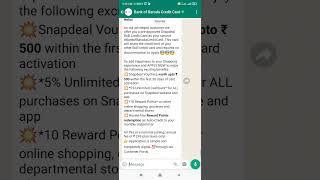Pre-approved Snapdeal BoB Credit Card as your second #BankofBarodaCreditCard #zjfinance #viral