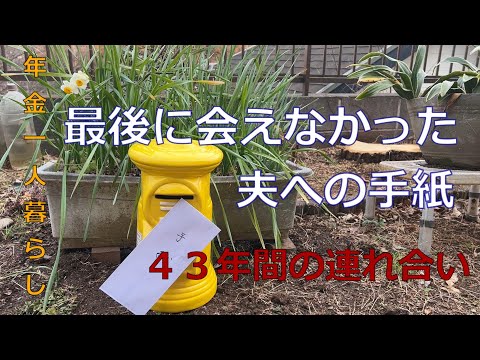 【７０代年金生活】43年連れ添った夫への手紙。後悔、反省