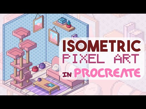 How I do pixel art rooms on Procreate | Walkthrough